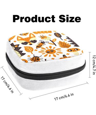 Autumn Forest Color Sanitary Napkin Storage Bag | Period Tampon Makeup Pad Pouch - Buy Online on GoSupps.com