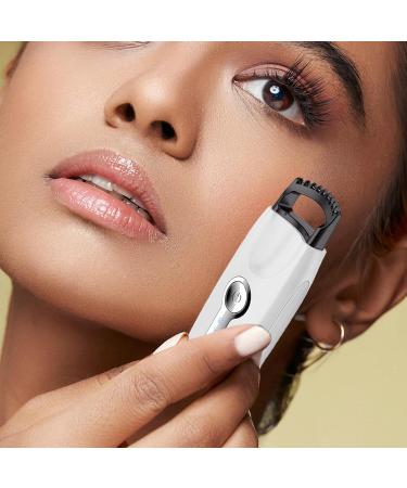 Moonyan Electric Eyelash Curler - Heated Beauty Eyelashes Curler Quick Heating Eyelash Heat Curler for Long-Lasting Curl Rechargeable Portable Lashes Heating Curler for Naturally Lifted Eyelashes White - Buy Online on GoSupps.com