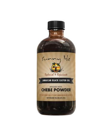 Sunny Isle Jamaican Black Castor Oil infused with Chebe Powder 4 fl. oz
