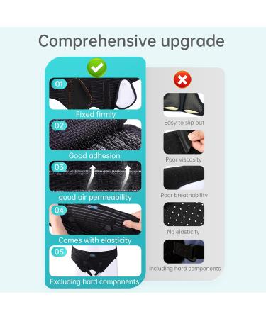 Buy Adjustable Hernia Belts for Men & Women - Inguinal Support Truss with 4 Compression Pads | Medium Black - Buy Online on GoSupps.com