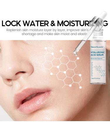 Face Serum- 15ml Pure Hyaluronic Acid Serum For Face- Face Serum For Women - Vegan Cruelty- Hydrating Firming Wrinkle-Reducing And Anti-Aging Serum - Restore&Boost Collagen - Buy Online on GoSupps.com