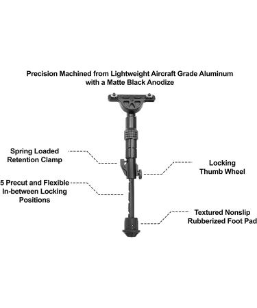 UTG Recon Flex M-LOK Bipod Matte Black - Adjustable Height 5.7-8 - Buy Online on GoSupps.com