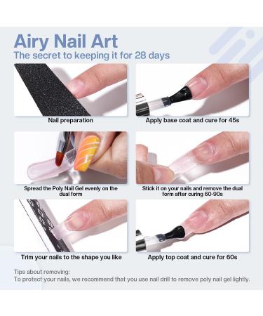 Modelones Polygel White 50ml - Milky White Poly Nail Gel for Quick Extensions | DIY Acrylic Nail Builder - Buy Online on GoSupps.com