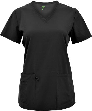 Women's Medical Nursing V-Neck Scrub Top - GT Performance - Medium - Black - Buy Online on GoSupps.com