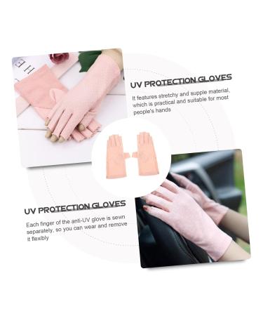 FRCOLOR 5 Pairs Sun Protection Half Finger Gloves Mittens UV Prevention Gloves Skin Protective Gloves Anti-uv Gloves Nail Art Gloves Salon Supply Protector Nylon Miss Manicure - Buy Online on GoSupps.com