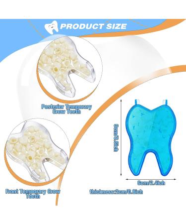 200 Pcs Fake Teeth for Missing Teeth - DIY Temporary Tooth Replacement Kit with Thermal Beads for Holiday Cosplay - Buy Online on GoSupps.com