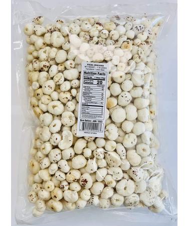Spicy World Phool Makhana 200g (7oz) - Plain Raw Uncooked Fox Nut / Popped Lotus Root Seed - All Natural Vegan Snack - Indian 7 Ounce - Buy Online on GoSupps.com