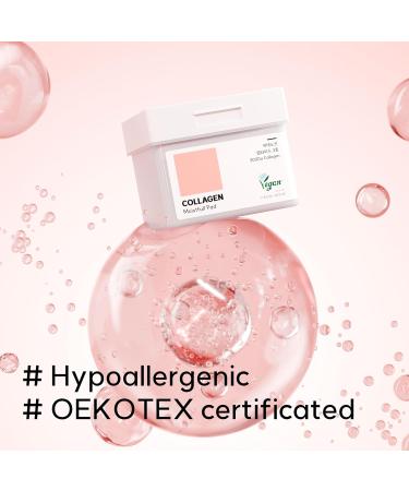 Shop Collagen Moistfull Toner Pads | 120 Vegan Face Gauze Pads for Elasticity & Wrinkle Reduction | Hydrate Sensitive Skin - Buy Online on GoSupps.com