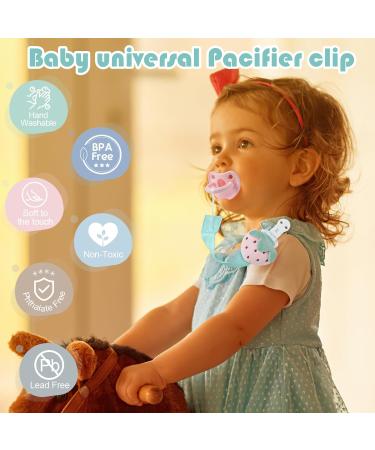 Shop Tyry.hu Cotton Pacifier Chain for Girls - Cute Cat & Strawberry Clip - Perfect Newborn Baby Gift - Buy Online on GoSupps.com