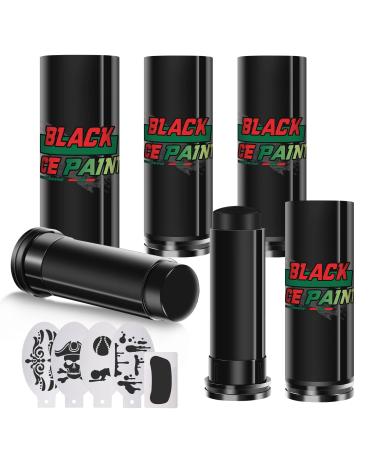 Eye Black Baseball Kits  Black Face Body Paint Sticks  Grease Eyeblack Football Softball Accessories  for athletes Halloween SFX Special Effects Cosplay Costume Parties Makeup 6PCS Black