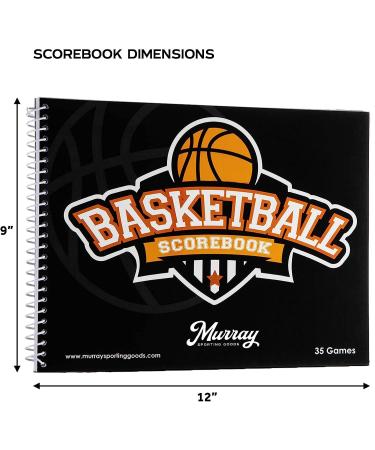 Murray Sporting Goods Basketball Scorebook - 35 Games Side by Side Score Keeping Book for Stats | High School, Middle School, Little League Stat Tracking - Ideal for Scorekeepers - Buy Online on GoSupps.com