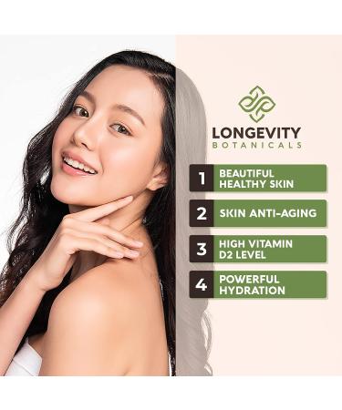 Longevity Botanicals Organic Tremella Mushroom Powder - 100% Fruiting Body - Promotes Healthy Skin & Memory - 100g - Buy Online on GoSupps.com