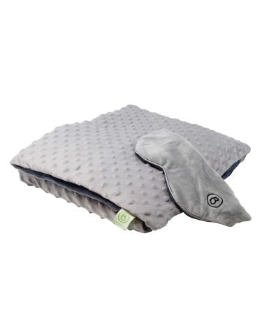 BARMY Weighted Sleep Mask (0.8lbs) and Weighted Lap Blanket with Removable Washable Cover (6lbs 48x24 inches) Ideal for Relaxation and Meditation