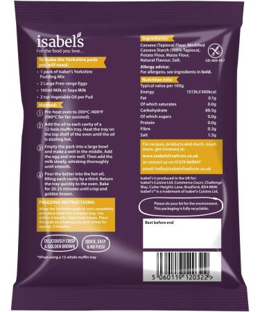 Isabel's Gluten Free Yorkshire Pudding Mix - 100g | Shop Now - Buy Online on GoSupps.com