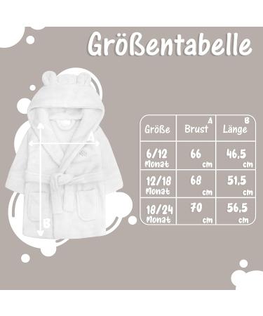 KDO Magic Personalized Baby Bathrobe - Embroidered Hooded Multi-Color Gift Idea for 12-18 Months - Perfect for Christmas & Birthday - Buy Online on GoSupps.com