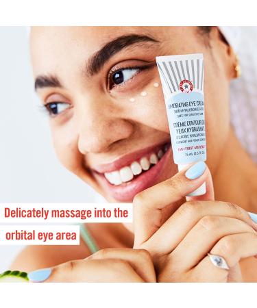 First Aid Beauty Hydrating Eye Cream with Hyaluronic Acid - Puffiness Reduction & Fine Line Smoothing - 0.5 oz - Buy Online on GoSupps.com