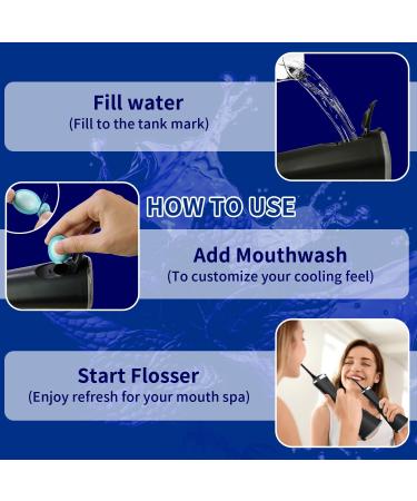 MySmile Water Flosser Mouthwash Travel Size Concentrated Mouth Wash for Adults 15x Concentrated Equals 200 FL oz Alcohol Free for Bad Breath Fresh Mint (30 Uses 0.06 fl oz) - Buy Online on GoSupps.com
