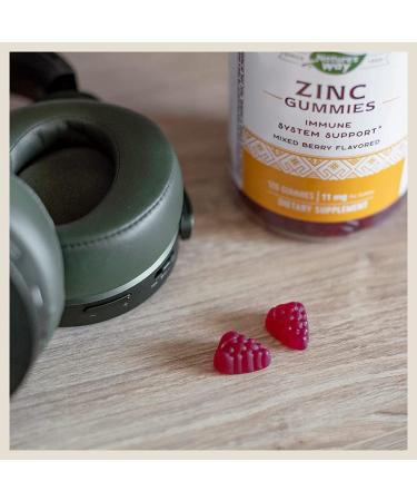 Nature's Way Zinc Gummies - Mixed Berry 11mg, 120 Count - Boost Immune Health - Buy Online on GoSupps.com