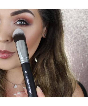 Kabuki Makeup Brush Set | Beauty Junkees 5pc Professional Makeup Brushes for Foundation Blush Bronzer Contour & Concealer | Affordable & Cruelty-Free - Buy Online on GoSupps.com