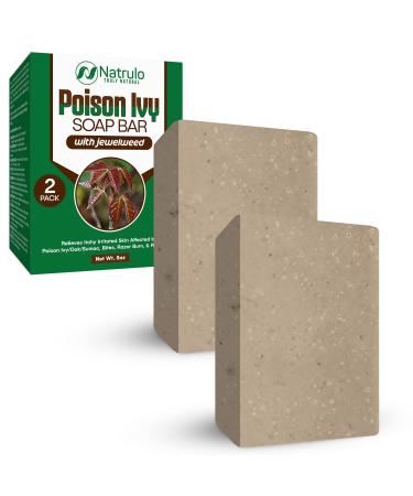 Poison Ivy Soap Bar - All Natural Poison Ivy Treatment - Anti-Itch Skin Cleanser Bar for Poison Ivy, Poison Oak & Sumac - Removes Oils, Soothes & Relieves Rashes - 4 oz Bar Made in USA (4 Ounce (Pack of 2)) - Buy Online on GoSupps.com