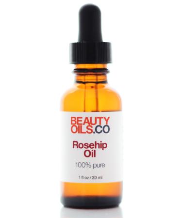 Rosehip Seed Oil - 100% Pure Cold Pressed - Healing Face and Dry Skin Moisturizer (1 fl oz) Unrefined Anti Aging Scar Treatment Rosa Mosqueta