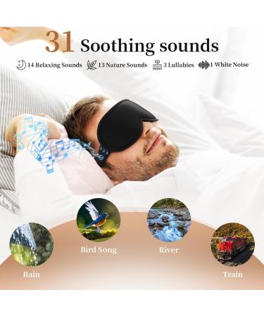Easysleep 3D Sleep Mask & Headphones - Noise Cancelling Eye Cover with 31 Soothing Sounds Adjustable Fit & Long Battery Life - Perfect Travel Gift for Men & Women - Buy Online on GoSupps.com
