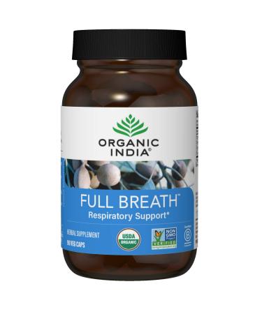 Organic India Full Breath Respiratory Support 90 Veg Caps