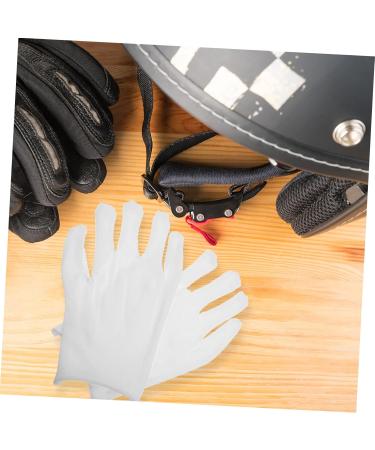 minkissy 12pairs Gloves Jewelry Glove Santa Cosplay Costume Wax Bath Mittens Christmas Santa Costume Paraffin Wax Mittens Work Glove Moisturizing White Cotton Yarn Labor Protection Cotton - Buy Online on GoSupps.com