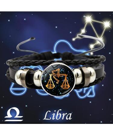 Bracelet Twelve Jewelry Bracelet Time Woven Beaded Leather Bracelet Hand Gemstone Constellation Bracelets Gbd200-9 G One Size - Buy Online on GoSupps.com