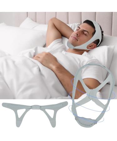 Upgraded Anti Snoring Chin Strap Chin Strap for CPAP Users Adjustable and Breathable Chin Strap Provide The Effective Snoring Solution to Stop Snoring Sleep Aid Snore Reducing Aid for Woman and Men.