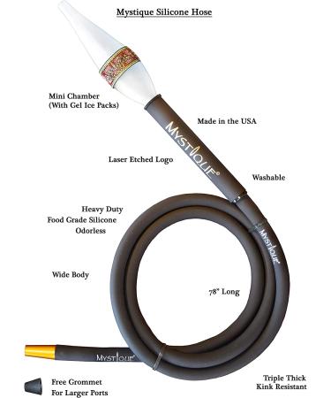 Mystique Silicone Hose with Ice Packs - Stay Cool and Flavorful - Buy Online on GoSupps.com