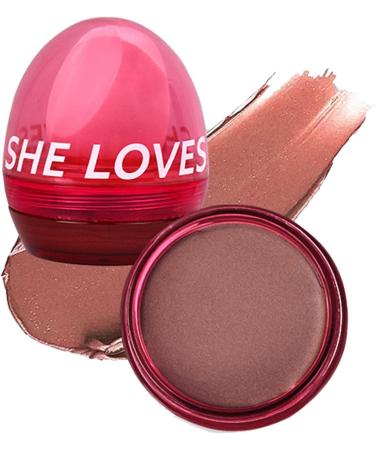 Blush Makeup | Long-Lasting Blushing Cream for Natural Makeup All Day Long Radiant Look Face Blusher for Gathering Home Working Shopping Traveling Dating 03# Dry Rose - Buy Online on GoSupps.com