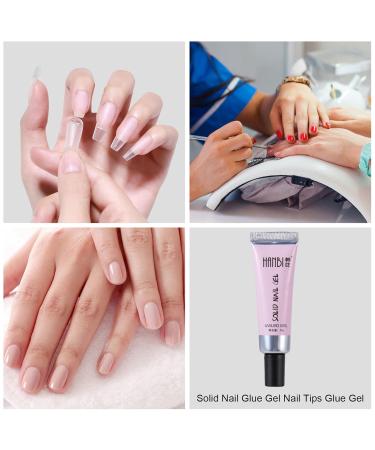 Nail Tips Glue Gel Long Lasting Nail Glue Base Gel Portable Modeling Gel Builder Sculpture Nail Glue Gel for Carving Nail Art Salon Home Use Welts - Buy Online on GoSupps.com