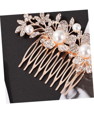 TOVINANNA Bridal Hair Accessory Crystal Hair Comb Bridal Hair Comb Flower Hair Comb Bridal Headdress Hair Comb for Bride - Buy Online on GoSupps.com
