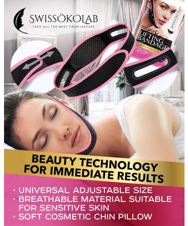 SWISSOKOLAB Reusable Face Slimming Strap - Double Chin Reducer V Line Mask - Buy Online on GoSupps.com