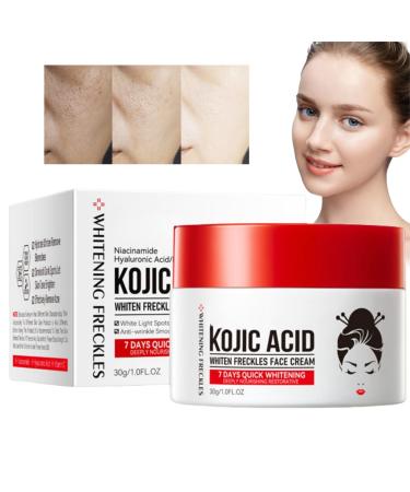 Kojic Acid Cream Dark Spot Remover for Face Skin Lightening Cream for Anti Aging Dark Spot Correcting Glow Serum Face Moisturizer for Women Pigmentation Removal Cream Freckle Removal Cream Dark Spots