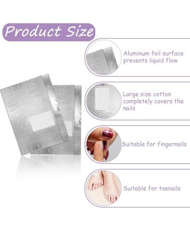 100PCS Nail Remover Foil Wraps | Lint-Free Pads & Cuticle Scraper | Soak Off Gel Polish Remover - International Shipping Available - Buy Online on GoSupps.com