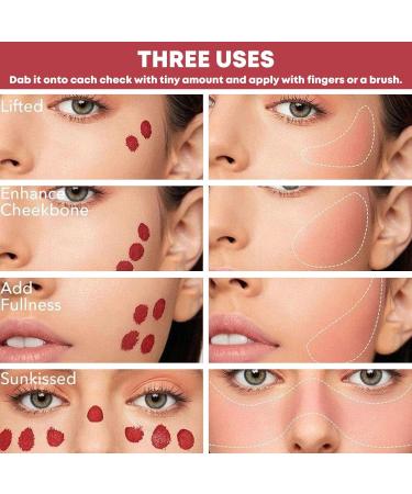  bellv Liquid Blush Stick | 2 in 1 Blush Pencil to Assemble - Conceal blush Makeup Multistick for Cheeks Cream Blends Perfect to Skin Valentine's Day Bellv - Buy Online on GoSupps.com