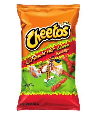 9oz Cheetos Flamin Hot Limon Crunchy (Flaming Hot Lime), Pack of 4