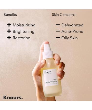 Knours Hydrating Jojoba Oil & Aloe Vera Facial Mist - Moisturize & Refresh | EWG Verified Clean Beauty 110ml - Buy Online on GoSupps.com