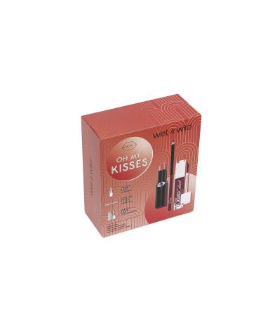 Wet N Wild - Oh My Kisses Makeup Set - Makeup Kit with lipstick and lipsticks with vitamin E and hyaluronic acid gift for girls