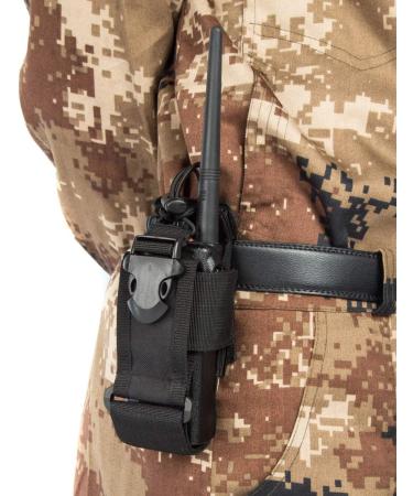 LUITON Tactical Radio Holder - Heavy Duty Molle Radio Case for Walkie Talkies (Black) - Buy Online on GoSupps.com