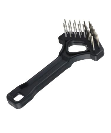 The Untangler Mini Rake Pet Comb with Long V-Shape Double Row Stainless Steel Teeth for Easy Mat Removal