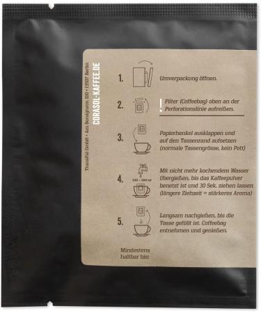  Corasol Corasol Brazil Carmo Brazil Arabica Roast Coffee Ground (10g Coffee) - Buy Online on GoSupps.com