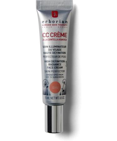 Erborian Korean CC Cream Skin Perfector SPF25 - Clair 45 ml & CC Cream with Centella Asiatica Lightweight Skin Perfector Tinted Moisturiser and Brightening Face Cream - 15ml - Buy Online on GoSupps.com