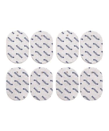 Set of 8 oval electrode pads - compatible with EMS & TENS devices from Panasonic