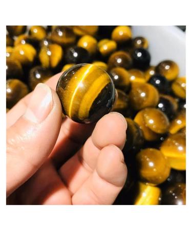 Natural Sphere 1pc Natural Carved Tiger Eye Quartz Crystal Sphere Balls 20-30mm