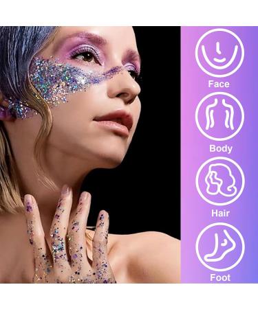 Shop Mermaid Body Glitter Gel - Holographic Shimmer for Face Hair & Body | Perfect for Parties & Festivals - International Shipping Available - Buy Online on GoSupps.com