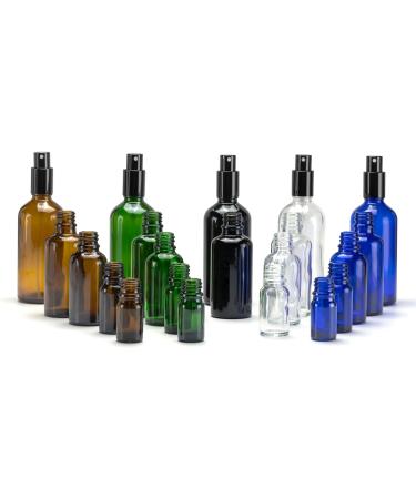 Yizhao 1oz Amber Glass Spray Bottles - Fine Mist Refillable Metal Cap - 6 Pack for Essential Oils Travel Perfume & Aromatherapy - Buy Online on GoSupps.com