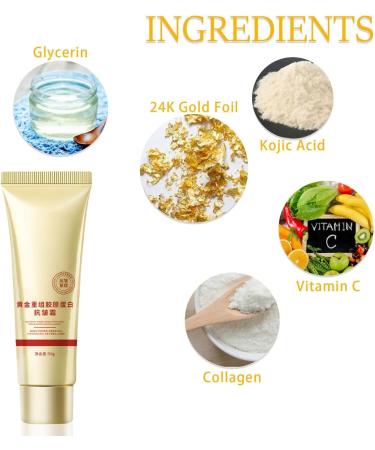 Golden Collagen Face Cream Smoothing Collagen Cream Anti-Wrinkle Moisturizing Face Cream Golden Anti-Wrinkle Cream for Women Firming Face Cream Golden Collagen Korea Cream (2) - Buy Online on GoSupps.com
